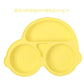 Assiette à ventouse en silicone pour bébé – Bol avec visage souriant