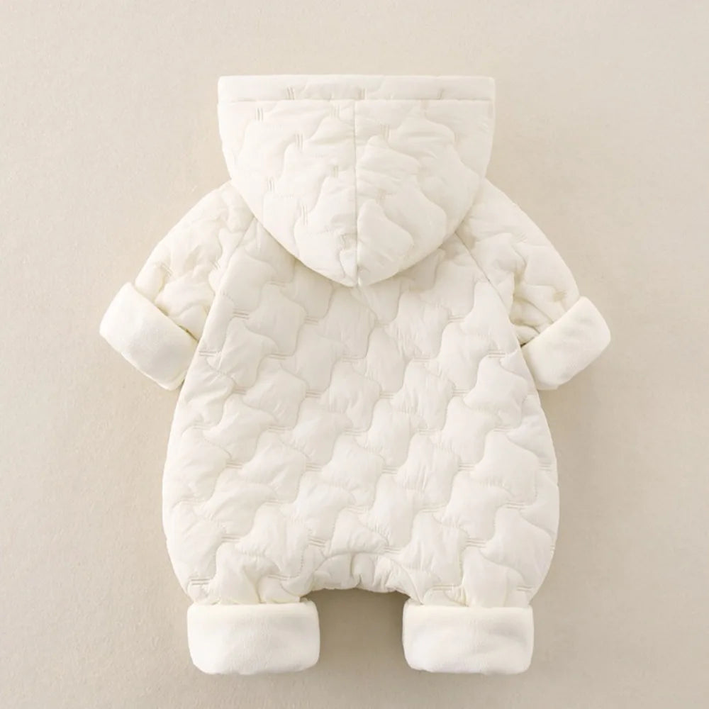 Grenouillère douillette rembourrée en coton pour bébé