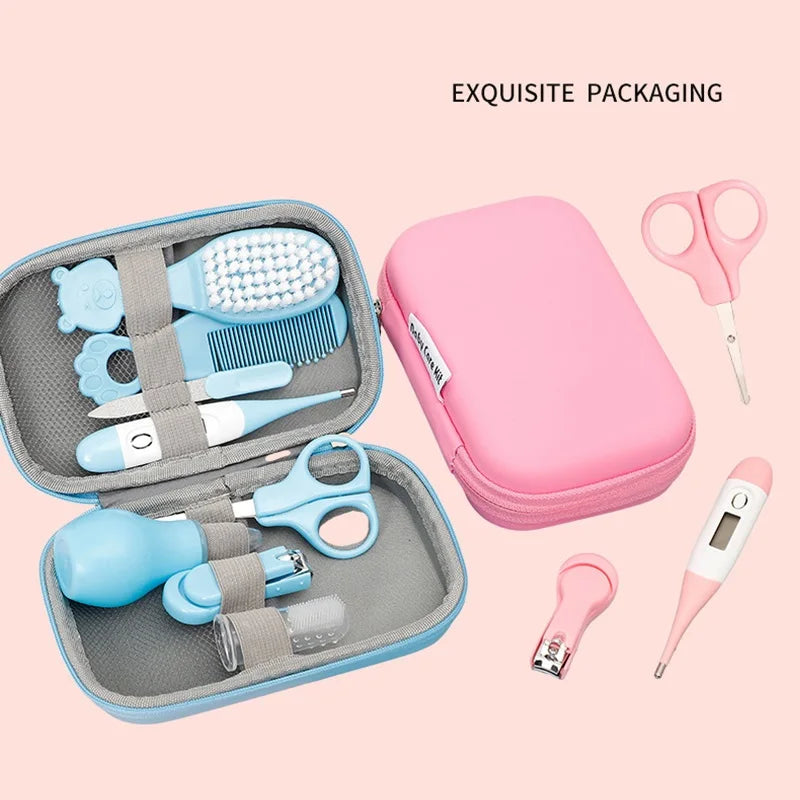 Kit de soins pour bébé 8 pièces – Toilettage, ongles, cheveux et produits essentiels