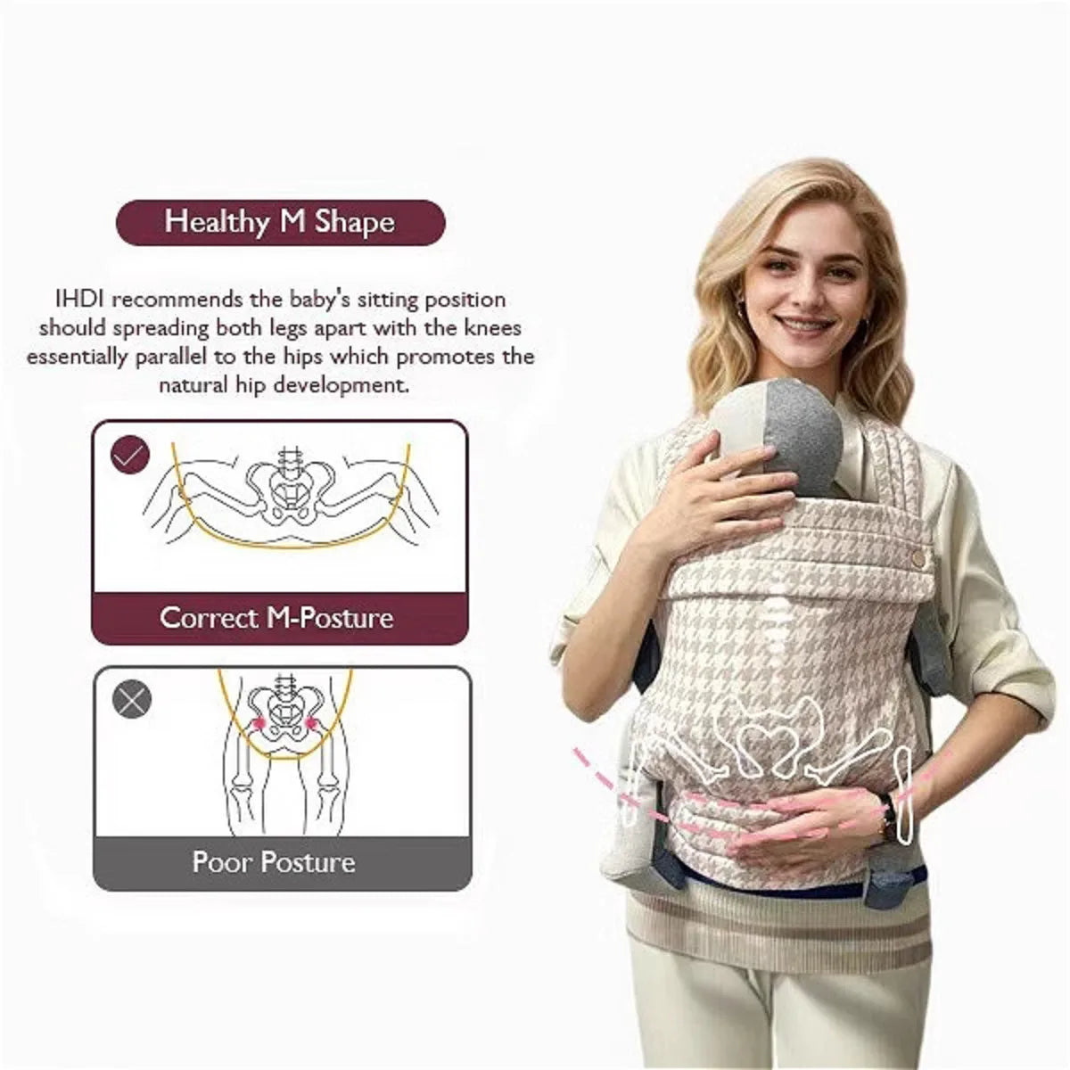Baby Carrier Wrap & Sling – Portable Newborn Backpack