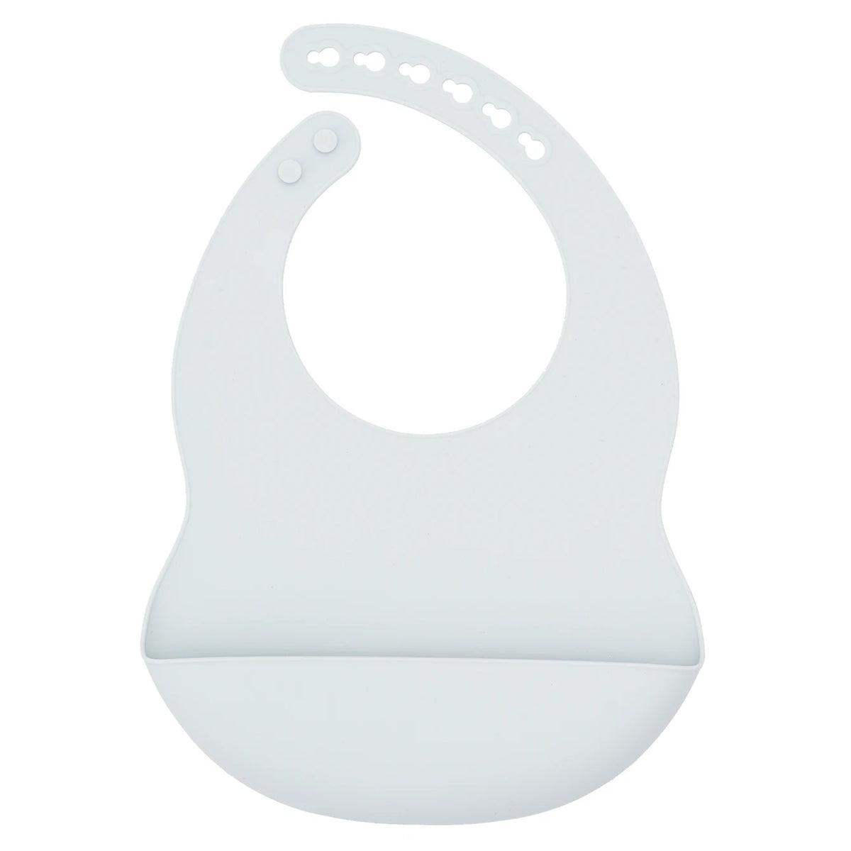 Adjustable Silicone Waterproof Baby Feeding Bib (BPA-Free)