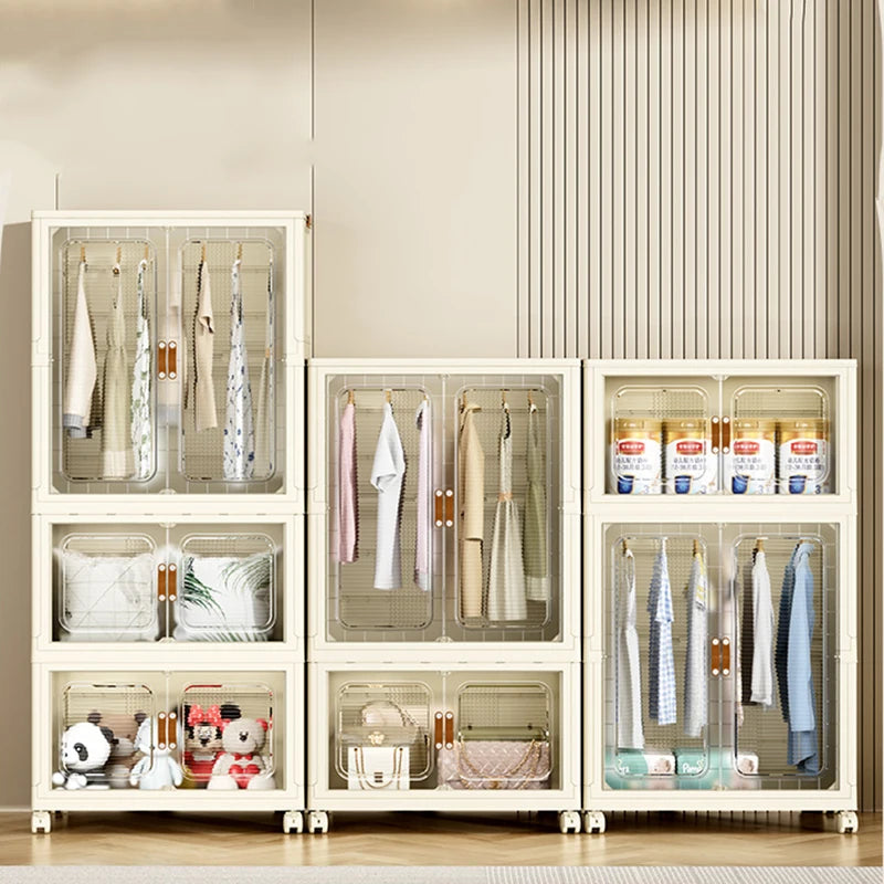 Grande boîte de rangement pliable – Armoire enfant mobile