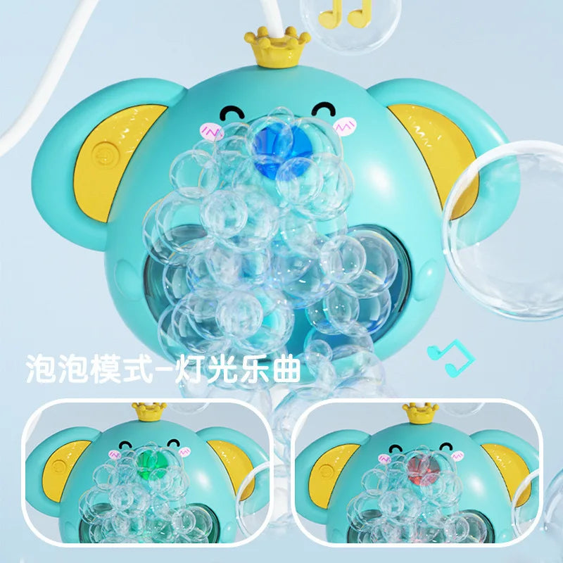 Éléphant électrique pour le bain – Jet d'eau et bulles amusantes pour les enfants