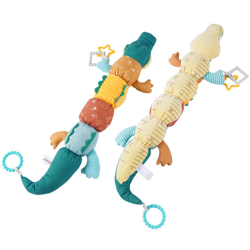 Musical Baby Rattle – Caterpillar & Crocodile Plush