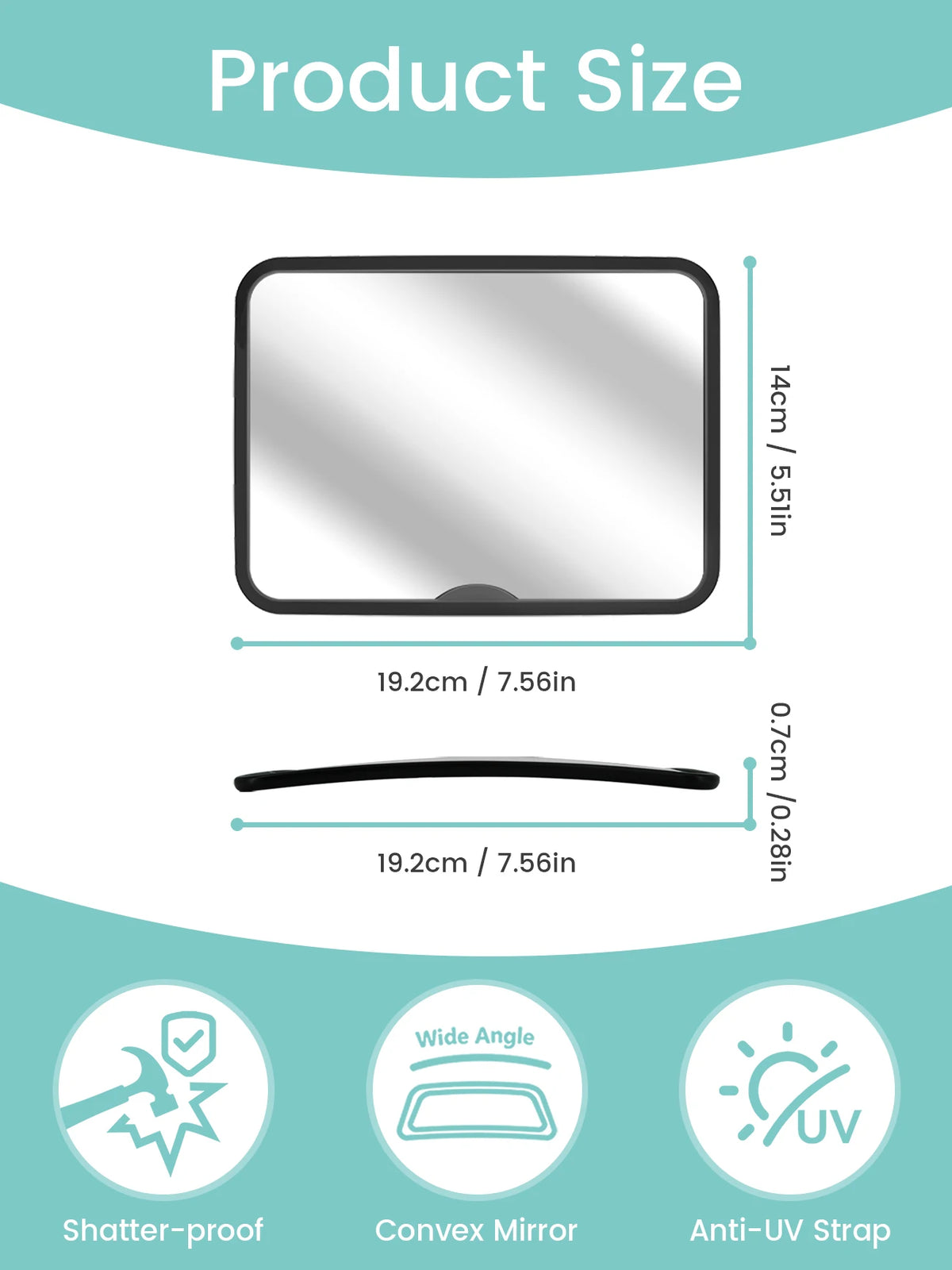 Car Safety Mirror for Babies | Wide-Angle Rear View