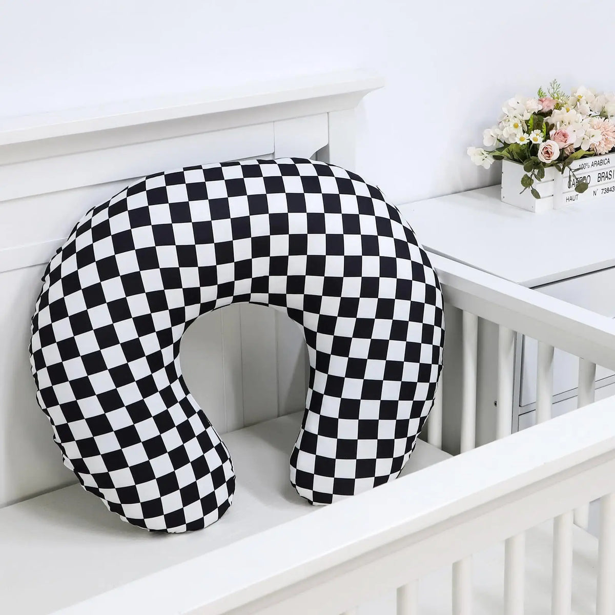 Taie d'oreiller pour bébé – Housse de coussin d'allaitement en coton doux pour les mamans