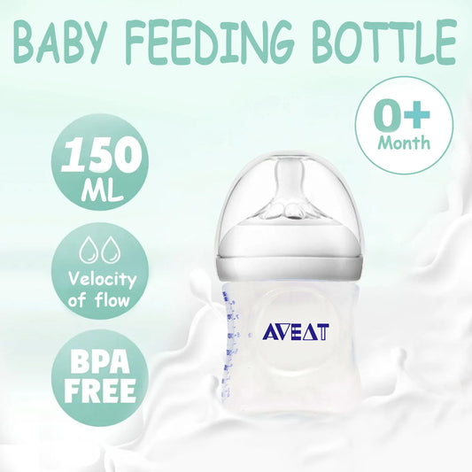 150/250ml Petal Baby Feeding Bottle – Wide Caliber, Drop-Resistant, Gift Item