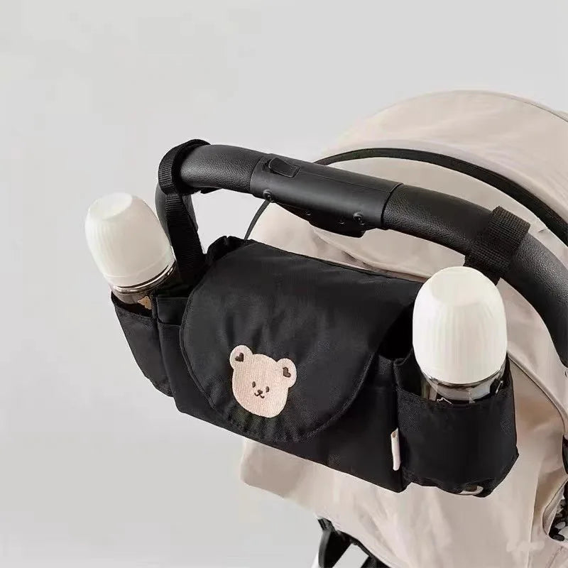 Sac de rangement suspendu ours en dessin animé – Organisateur pour poussette