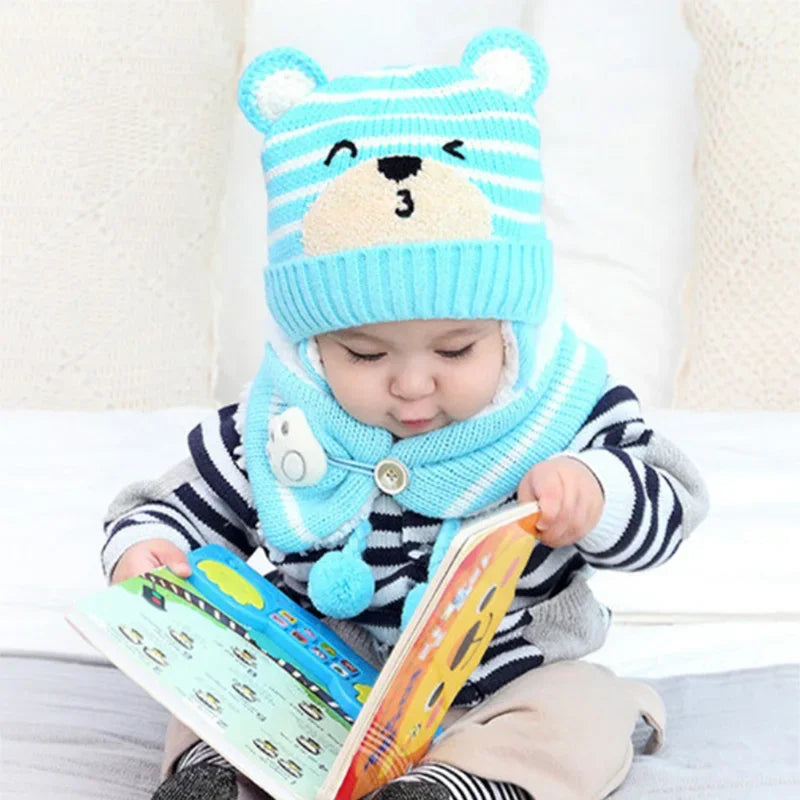 Baby Bear Knit Winter Set