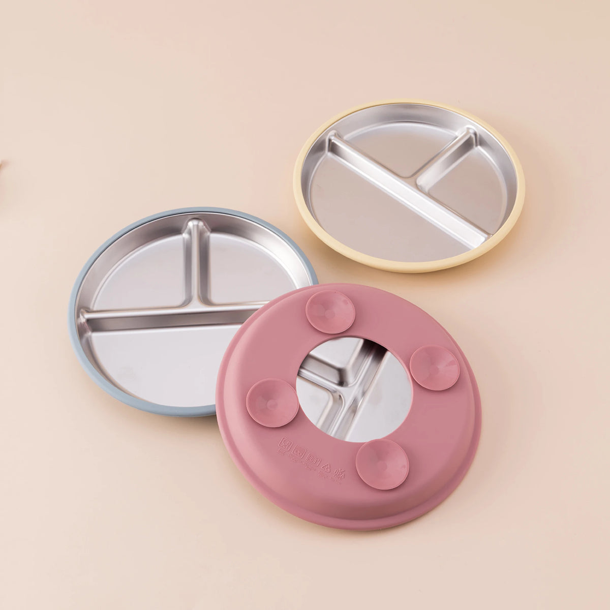 Ensemble repas bébé sans BPA – Assiette, bol, tasse et couverts détachables