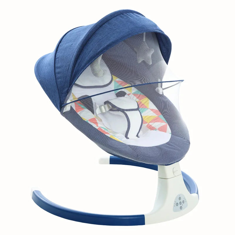 Berceau électrique Baby Shining – Balancelle Calm avec ceinture et Bluetooth