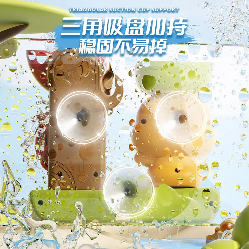 Baby Water Play Toy – Cute Duck Wall-Mounted Bath Fun