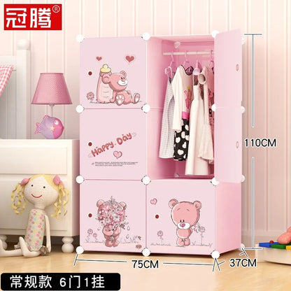Armoire de rangement pour chambre d'enfant – Étagères en plastique pour tout-petits