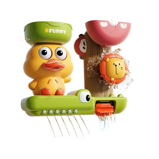 Baby Water Play Toy – Cute Duck Wall-Mounted Bath Fun