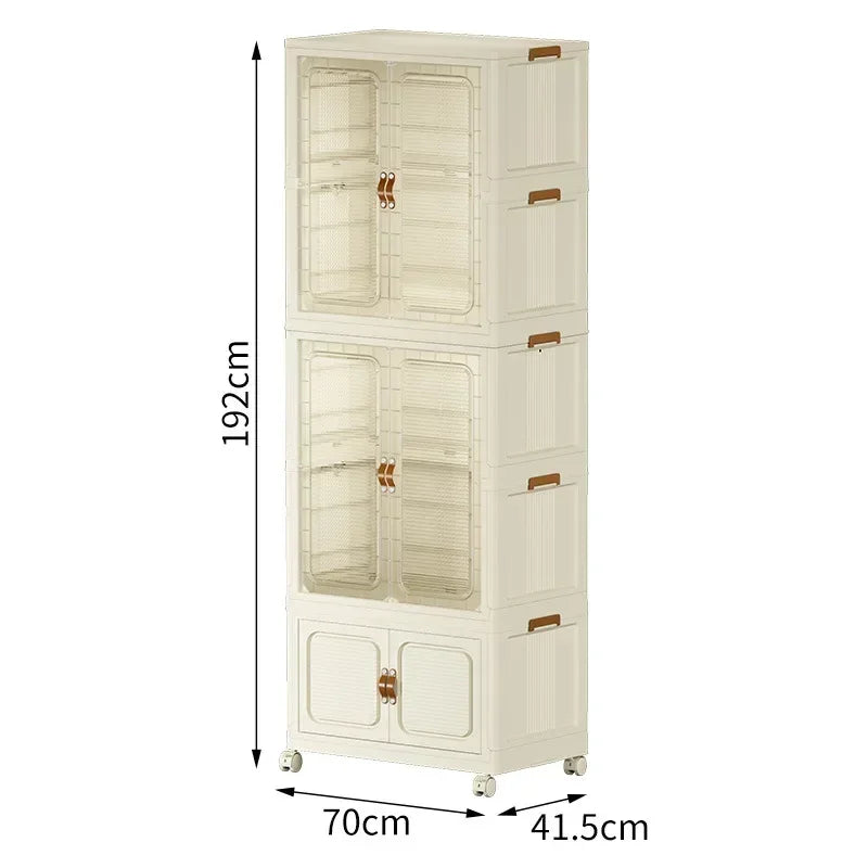 Grande boîte de rangement pliable – Armoire enfant mobile