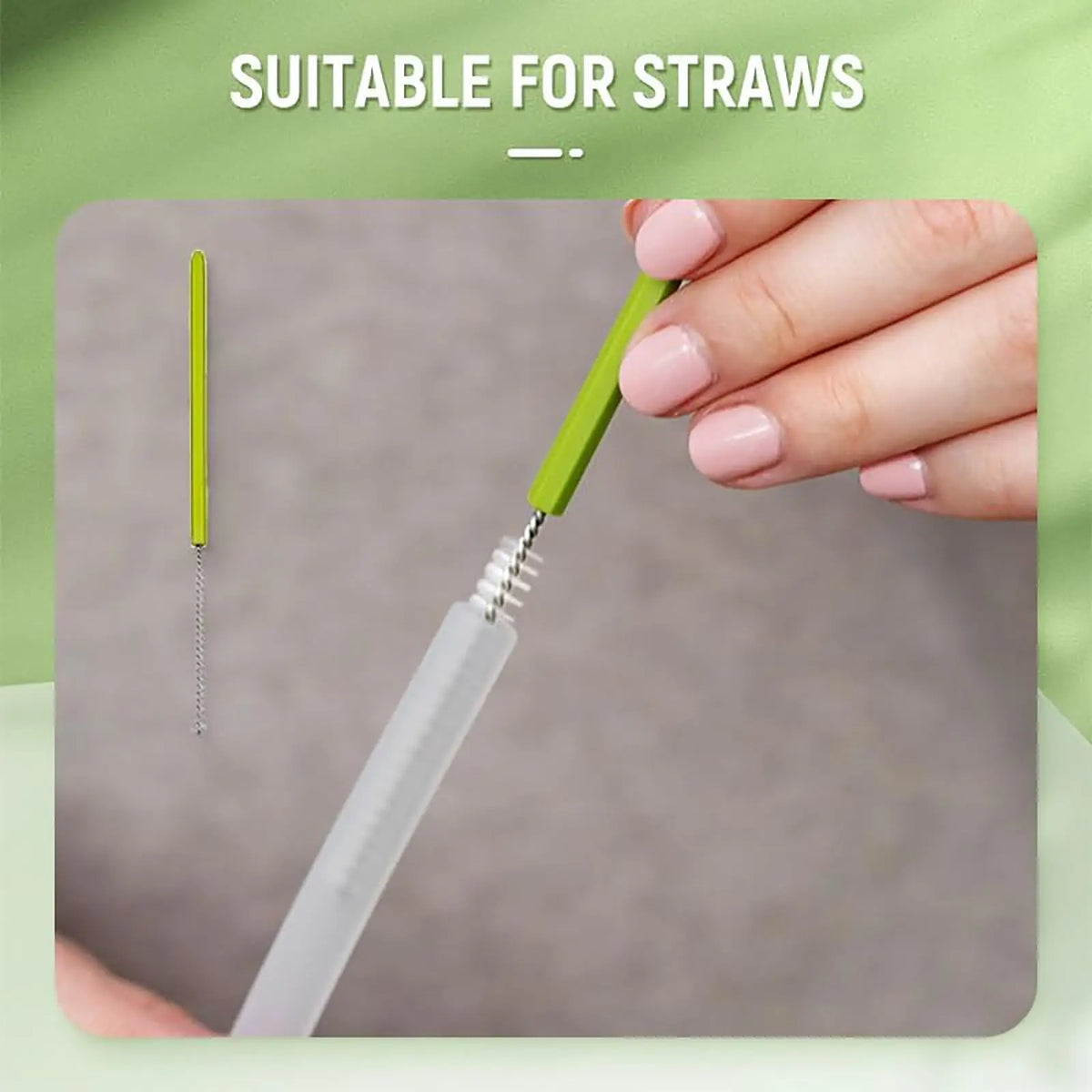 actus Baby Bottle Brush Set | 4-Piece Cleaning Kit for Bottles & Straws
