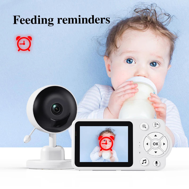 Babyphone sans fil Danmini 2,4 GHz – Vision nocturne et capteur de température