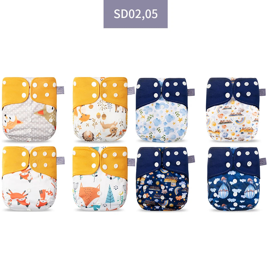 Elinfant 8-Piece Cloth Diaper Set