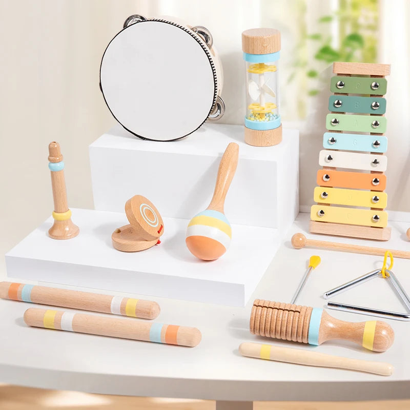 Interactive Wooden Percussion Toy – Toddler Fun!