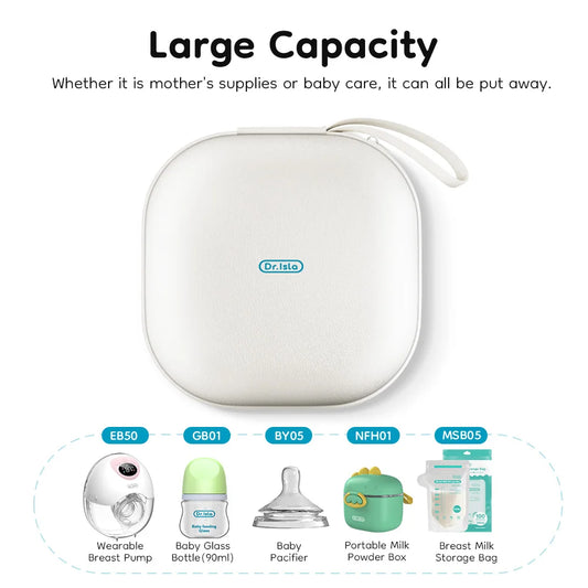Étui rigide EVA Dr. Isla pour tire-lait portable, boîte de protection et de rangement