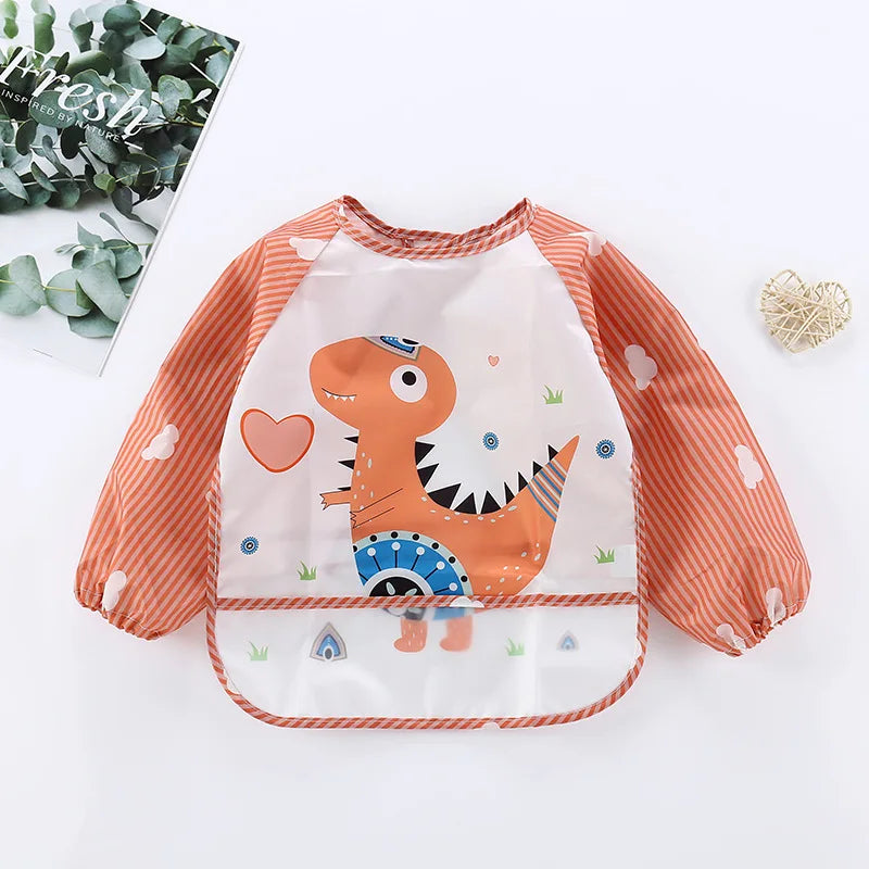 Cute Cartoon Waterproof Baby Feeding Bib (0–3Y)
