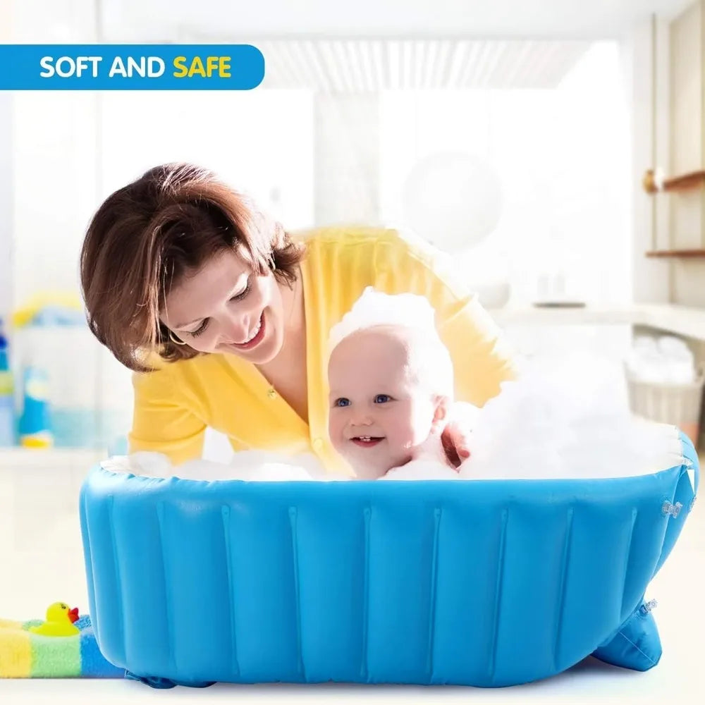 Portable Baby Bathtub – Inflatable, Foldable & Fun