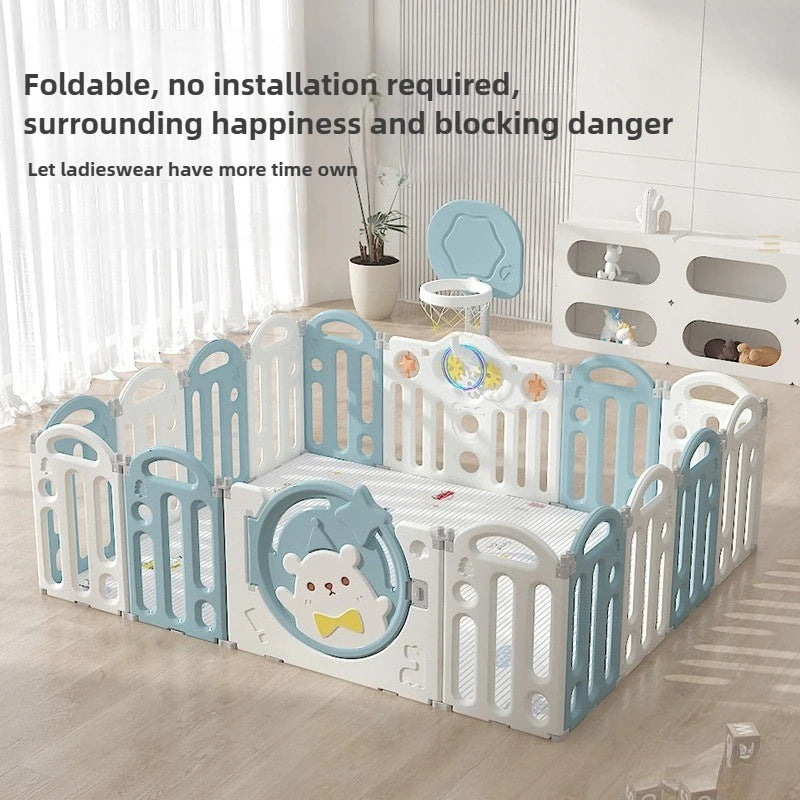 Foldable Baby Safety Fence – Anti-Fall Protection!