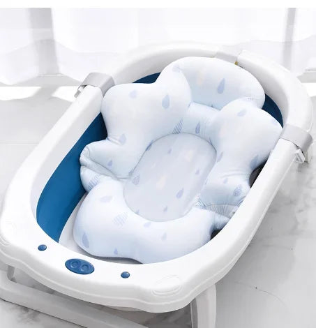 Foldable Baby Bath Seat Mat – Soft & Anti-Slip Cushion