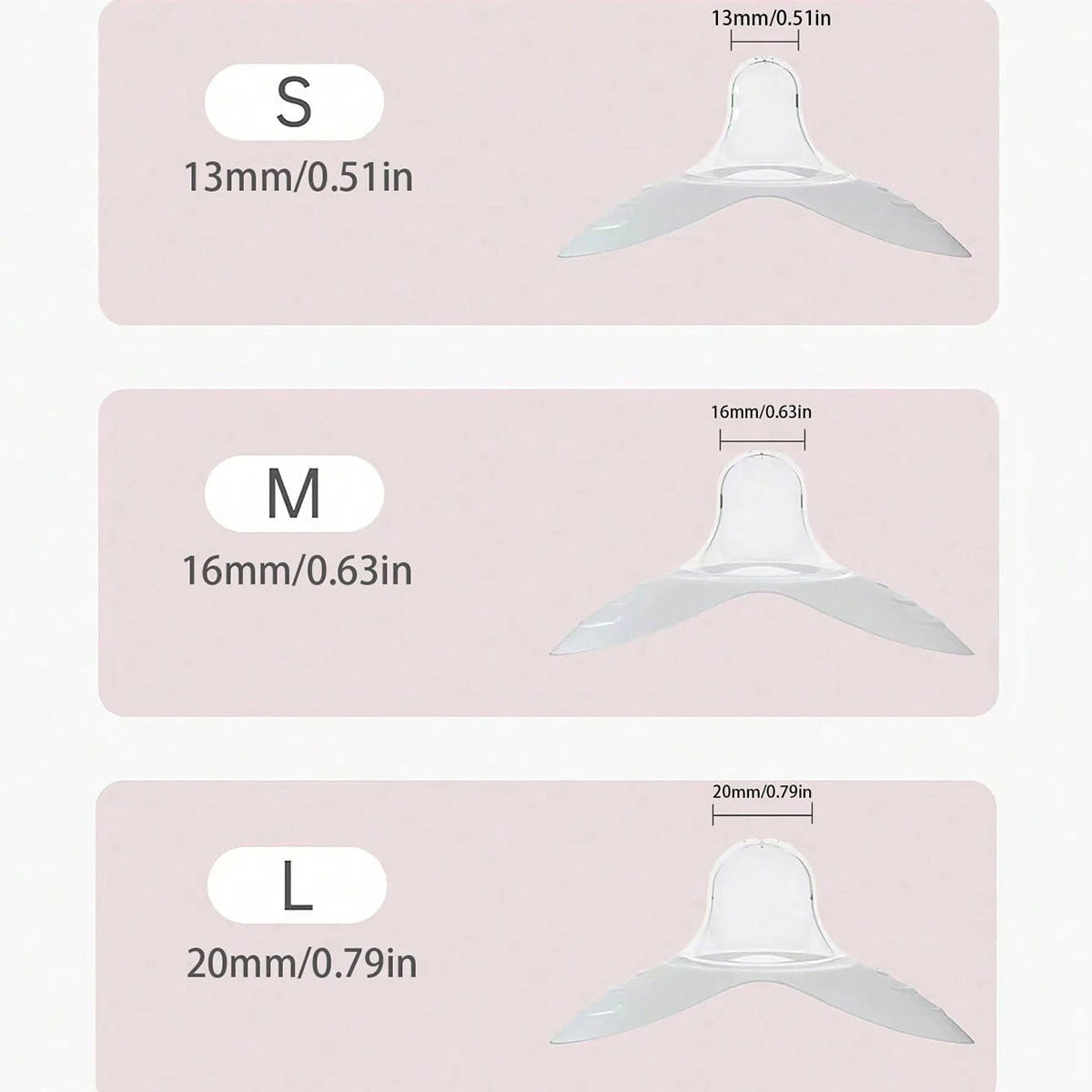 2PCS Silicone Nipple Shields – Soft Breastfeeding Protectors with Box