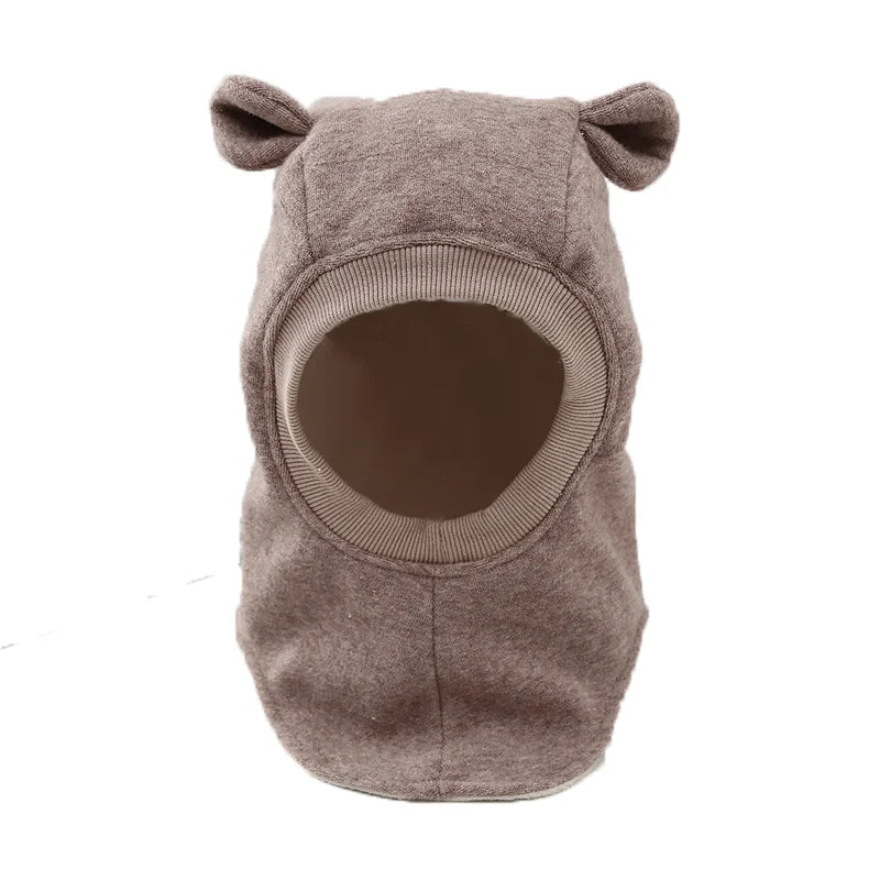 Cagoule d'hiver en laine à oreilles de lapin – Bonnet chaud et ajustable pour enfants