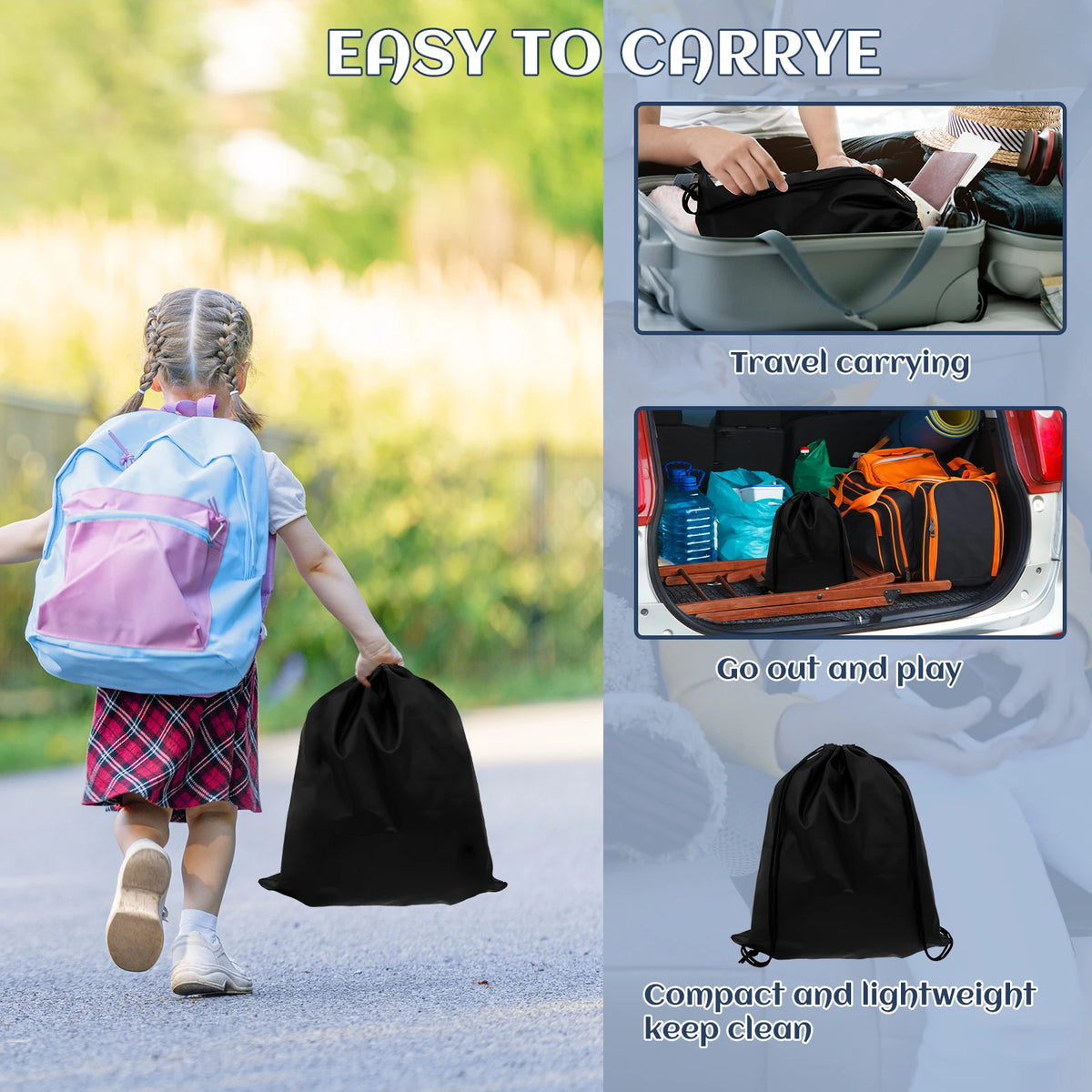 Kids Travel Seat Cushion – Backless Inflatable Booster