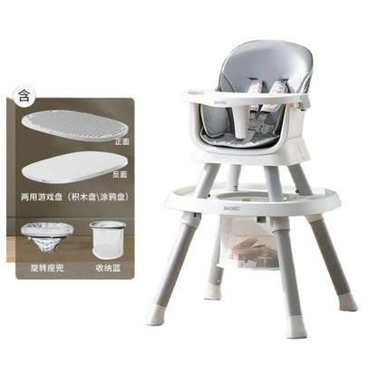Aolan Foldable Baby Highchair – Adjustable Multifunctional Feeding & Dining Seat