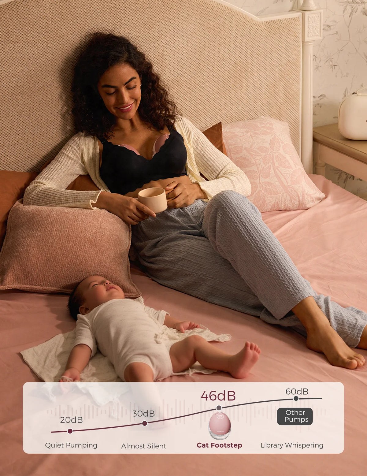 Tire-lait Momcozy M9 mains libres avec débit mobile amélioré
