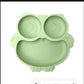 Assiette à ventouse en silicone pour bébé – Bol avec visage souriant