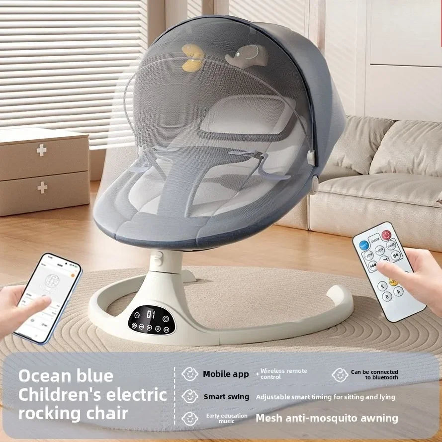 Balancelle électrique pour bébé – Berceau musical et endormisseur