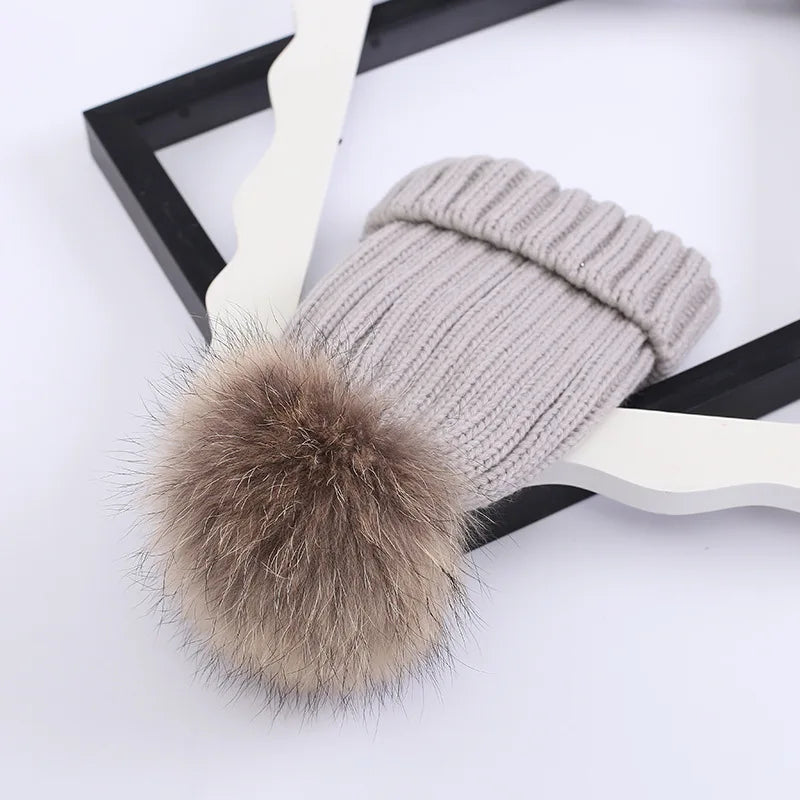 Warm Parent-Child Beanie for Kids & Babies