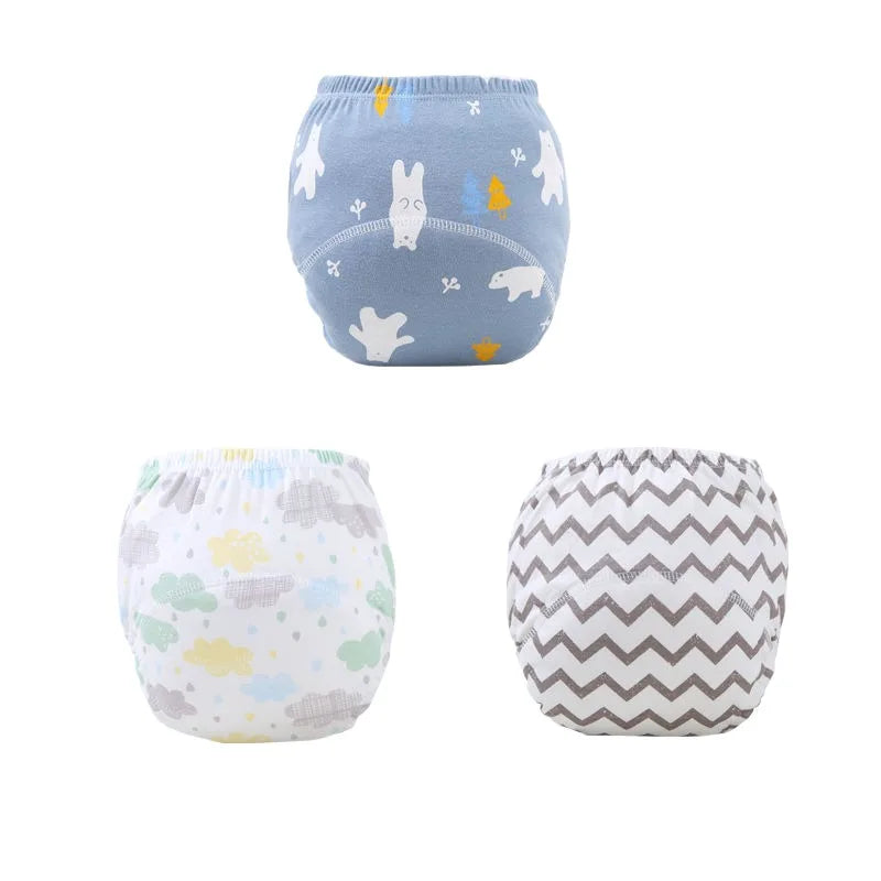 Culottes d'apprentissage imperméables et réutilisables pour bébé