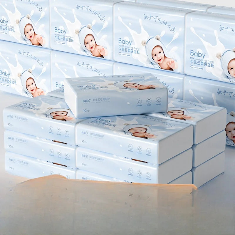 Lingettes nasales ultra-douces pour bébé – Tissus hydratants pour nouveau-nés