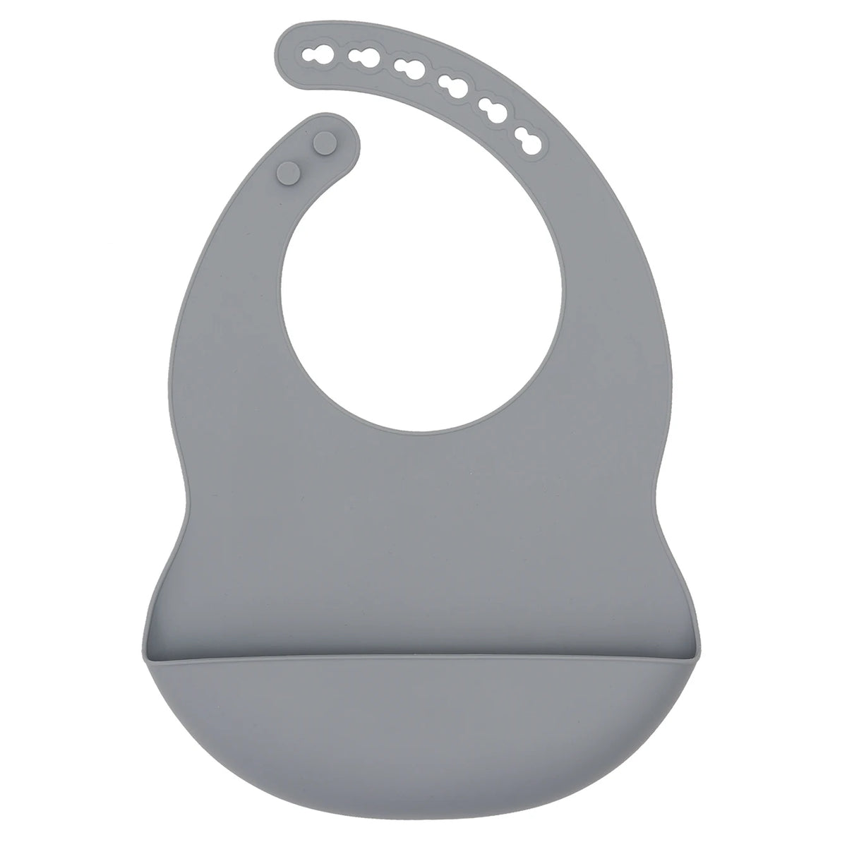 Adjustable Silicone Waterproof Baby Feeding Bib (BPA-Free)