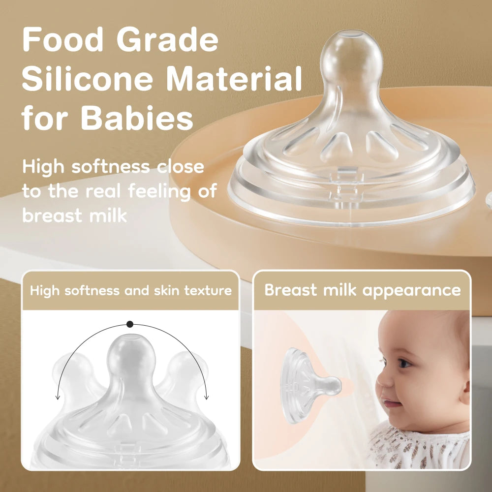 Biberon pour bébé en polypropylène (PP) – 150/240/330 ml, avec poignée, durable et sûr