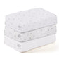 3PCS/set Soft Breathable Newborn Baby Receiving Blanket Muslin Swaddle Blankets