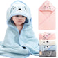 Cartoon Animal Baby Hooded Towel – Soft Bathrobe & Swaddle Wrap