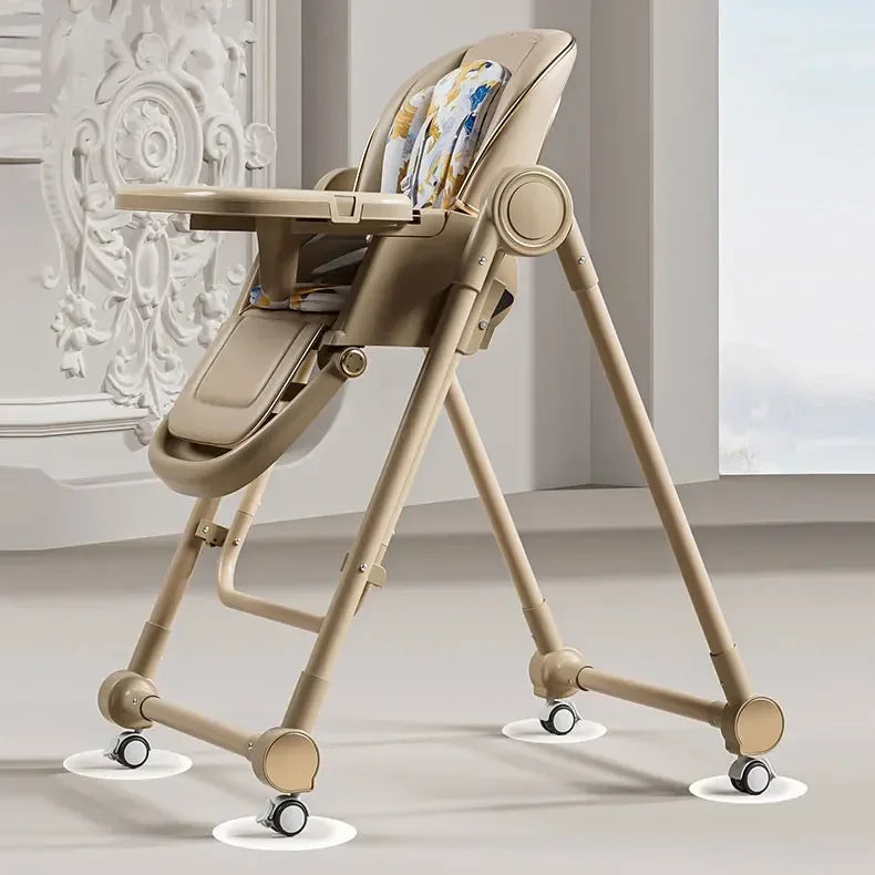 Chaise haute multifonctionnelle pour l'alimentation et le bercement des bébés
