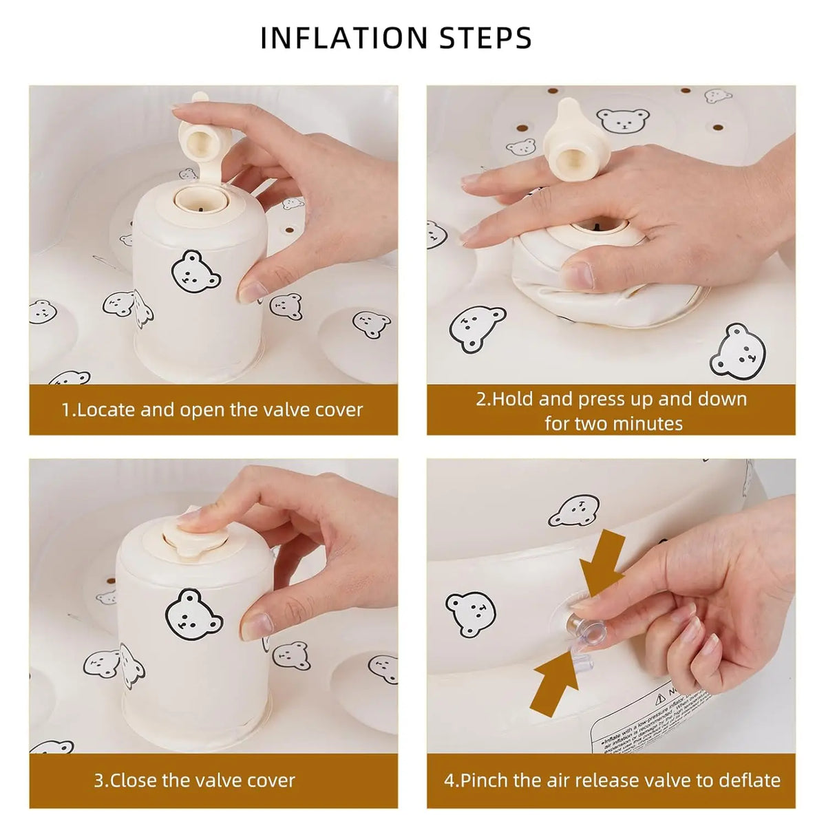 Inflatable Baby Seat – Built-in Air Pump, Learn-to-Sit Floor Chair