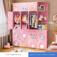 Armoire moderne pour enfants – Placard et rangement pliables en plastique
