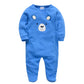 Lot de 3 grenouillères Kavkas pour bébé garçon (0-12 mois), 100 % coton, manches longues, imprimé dessin animé, articles pour filles