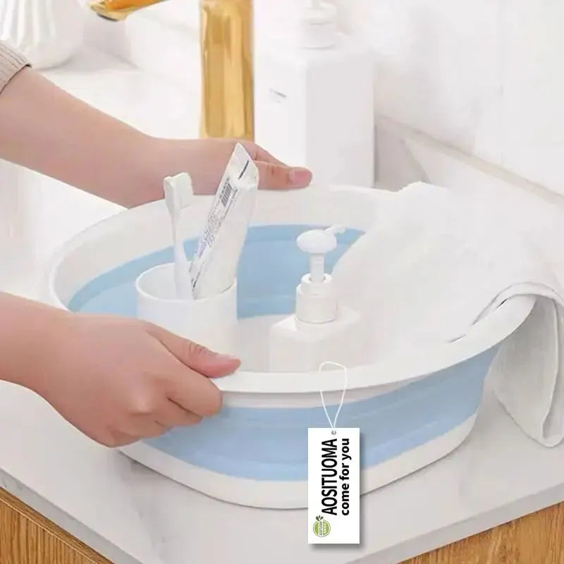 Compact Folding Basin – Portable Bath & Laundry Tub