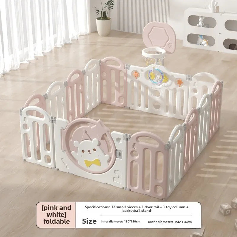 Foldable Baby Safety Fence – Anti-Fall Protection!