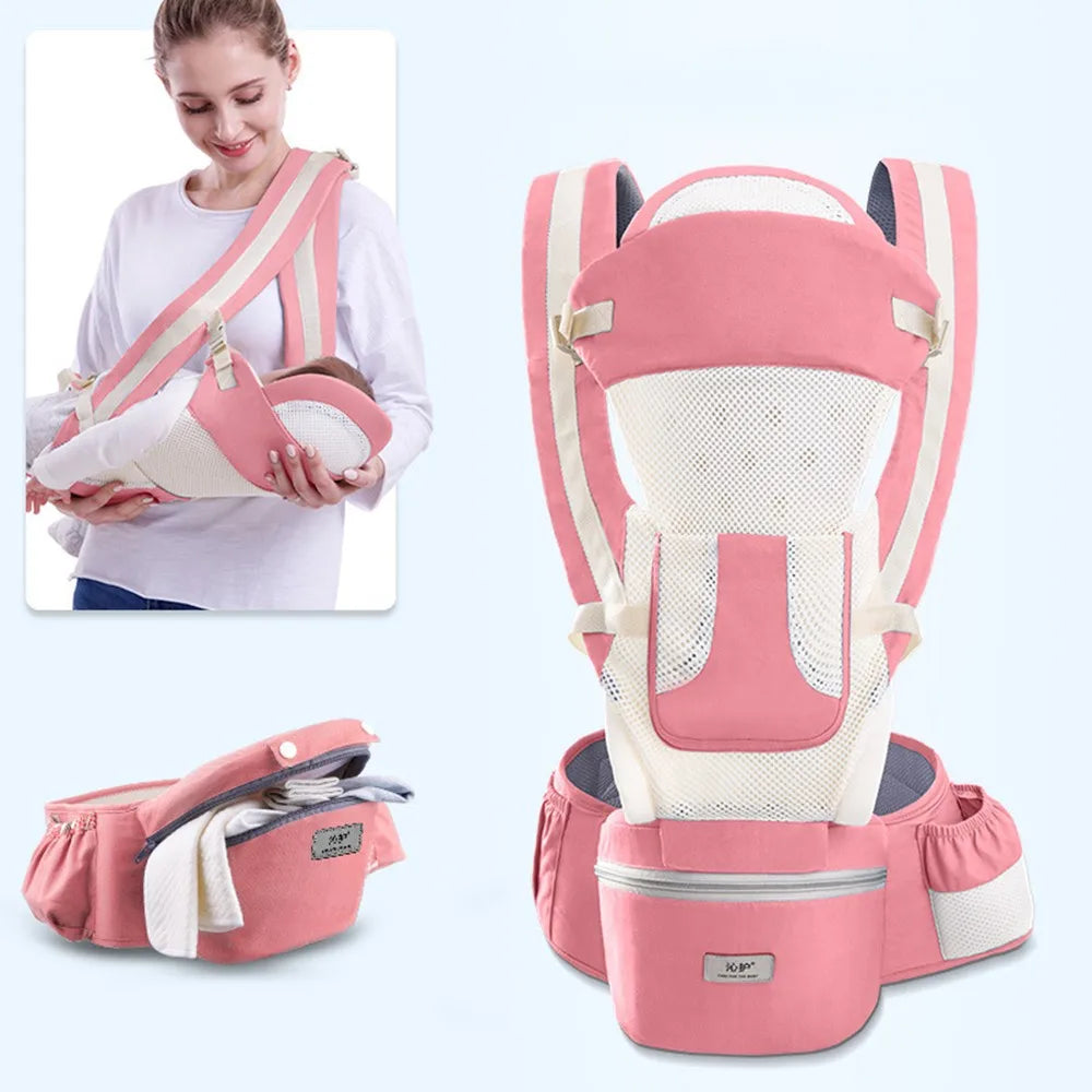 Ergonomic Front-Facing Baby Carrier with Hipseat – Travel Friendly