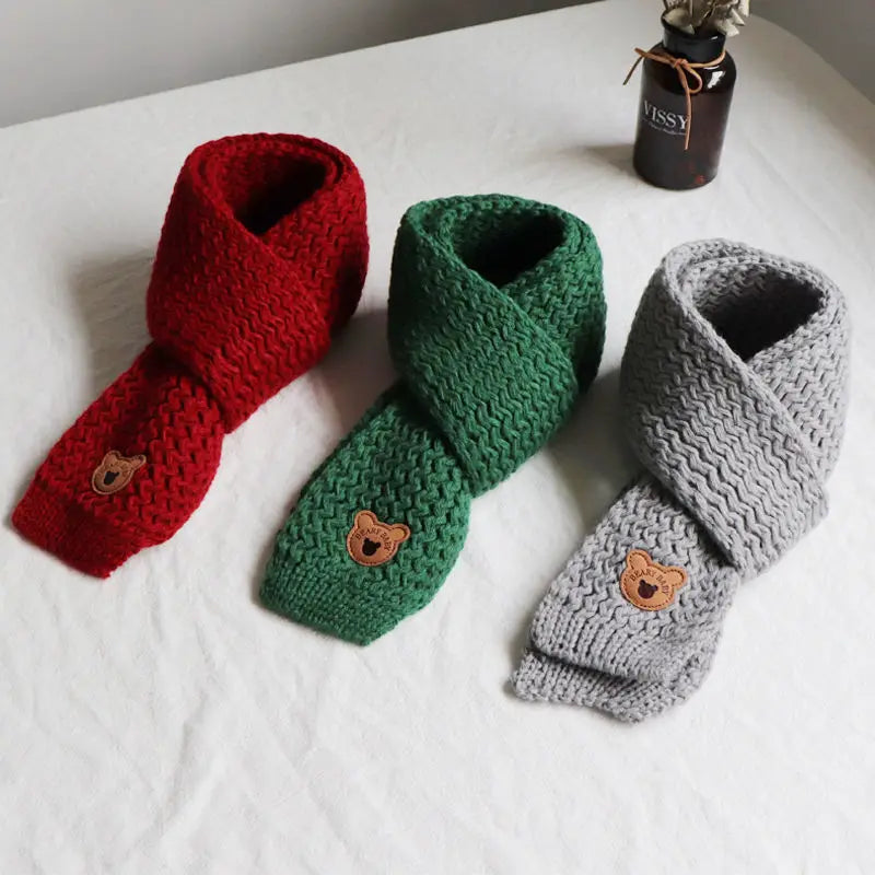 1 à 10 écharpes bébé d'hiver, cache-cou doux en maille pour garçons et filles, chaude et coupe-vent.